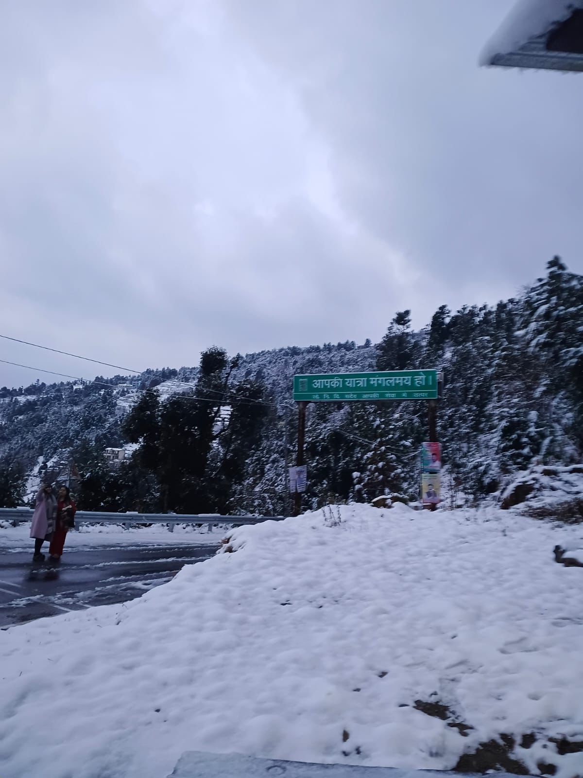 Wide developed internal roads in the gated community